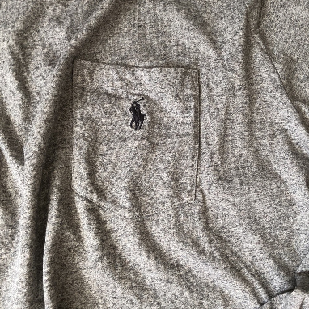 POLO RALPH LAUREN GRAYLong Sleeve Tee Sz XXL - Picture 3 of 6